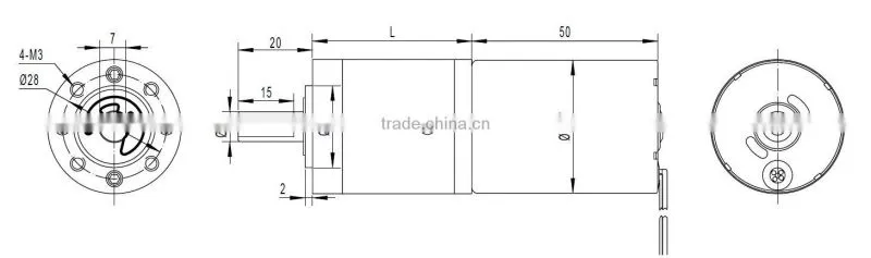 GMP36-3530 36mm diameter dc motor brushless motor