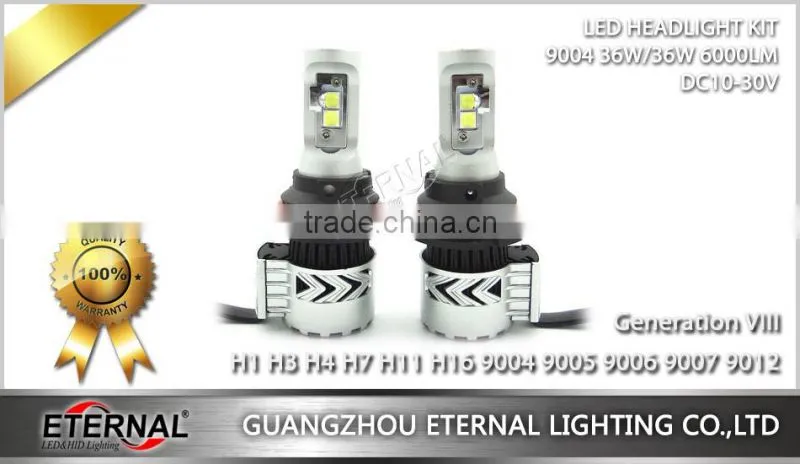 super brightness car led headlight bulb kit H4 H7 H3 smart bulb kit auto car automotive motorcycle lamp