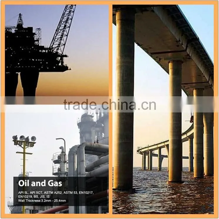 API 5L PSL1 /PSL2 SSAW welded steel pipe/oil and gas pipe