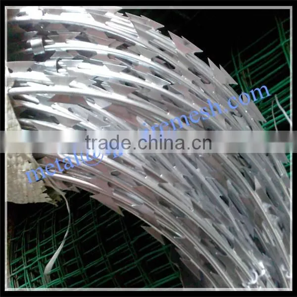 high quality concertina razor wire / high security razor wire price