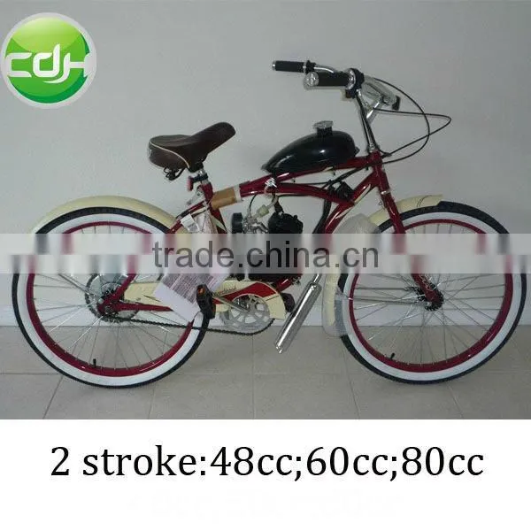 Motorized gas bicycle/gasoline engine for bicycle/bicycle engine kit