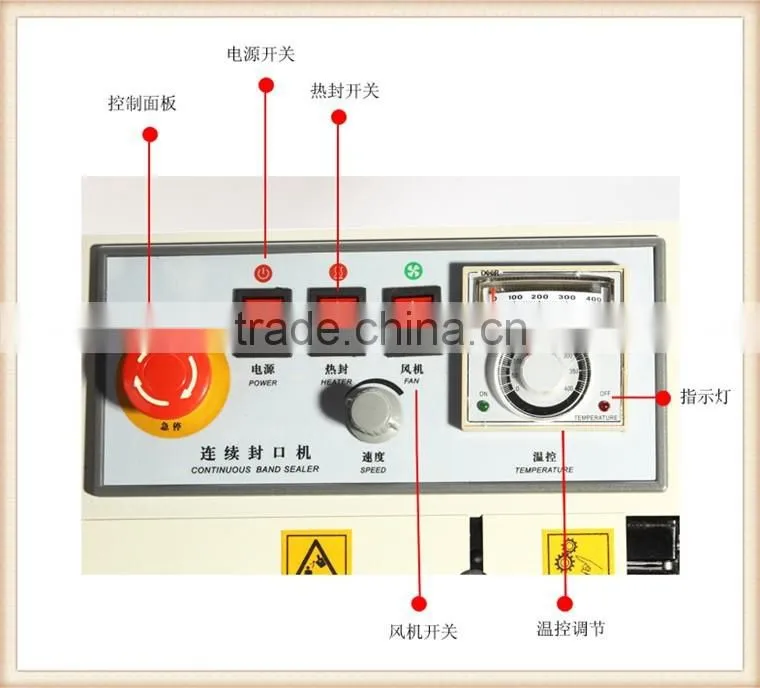 Yason Automatic Horizontal Continuous Plastic Bag Band Sealing Machine FR770