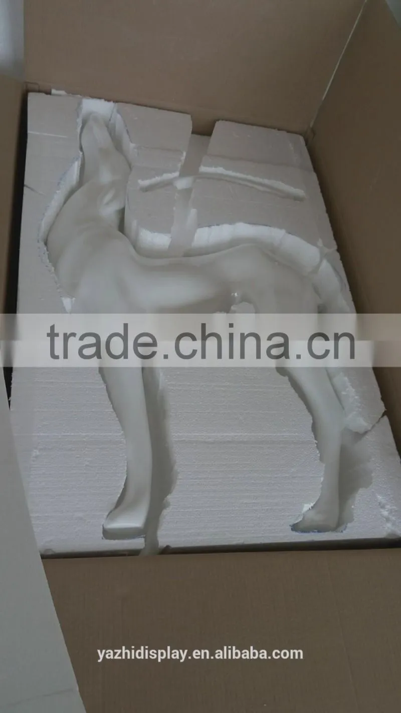 hot sale cute dog mannequins pink for window display