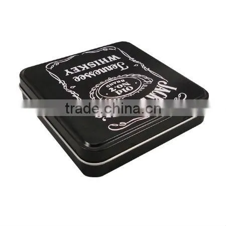 large rectangular jewelry packaging tin box