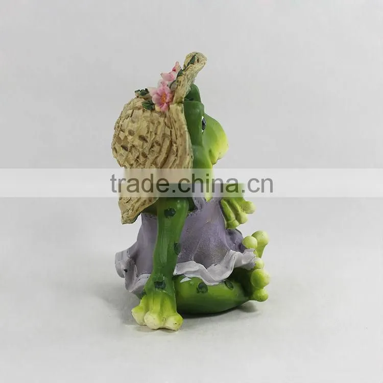 Garden ornament cute frog decoration