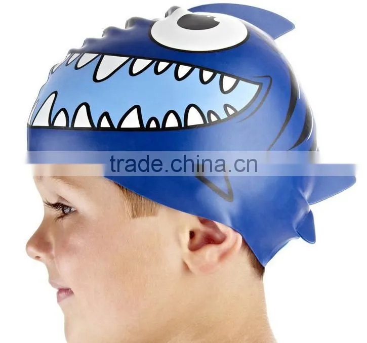 High quality and fashion design silicone ear waterproof swim caps