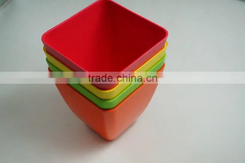 Factory hot sale bio bamboo fibre flower pot