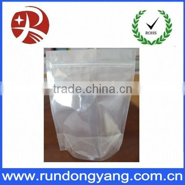 Free design stand up plastic bag for 2013