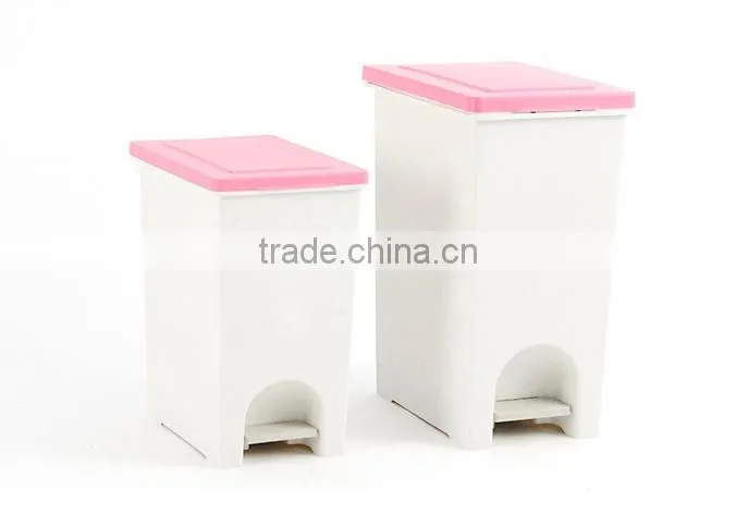 Wholesale Stock Small Order Rectangle coverd garbage can
