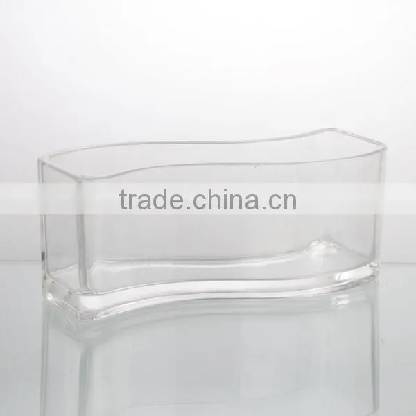 29.8*8.6cm/24.8*8.6cm clear home decor kamptomorhp sqnare vase