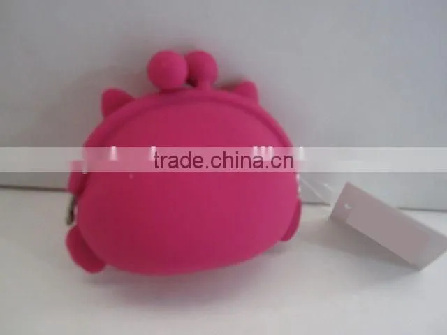 Owl Design Silicone Purse/Heart-Shaped Coin Purse