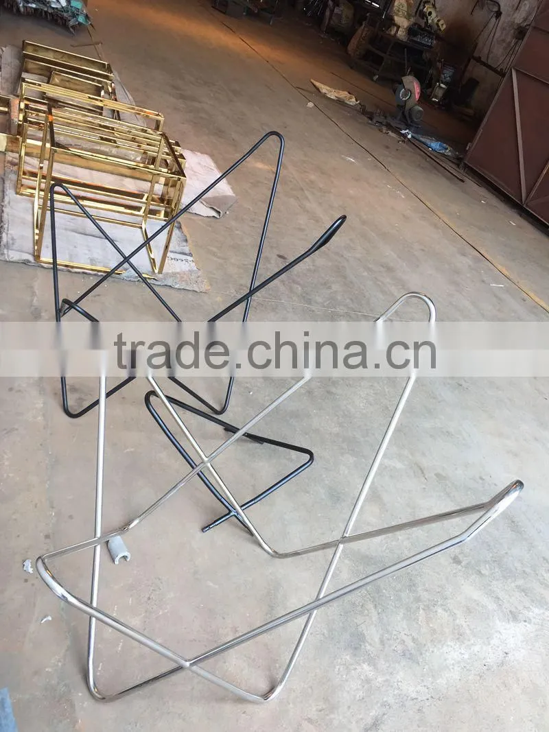Metal chair hot sale BKF butterfly stainless steel polishing finished for living room