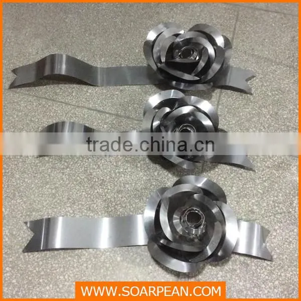 Customized Decorative Red Metal Rose Flower