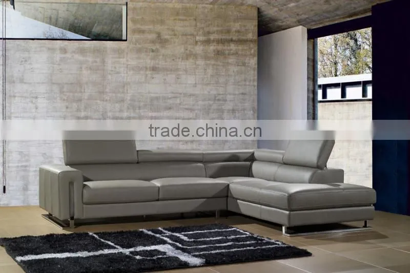 JR8034 neoclassic red leather L shape living room luxury sofa set home furniture new alibaba design