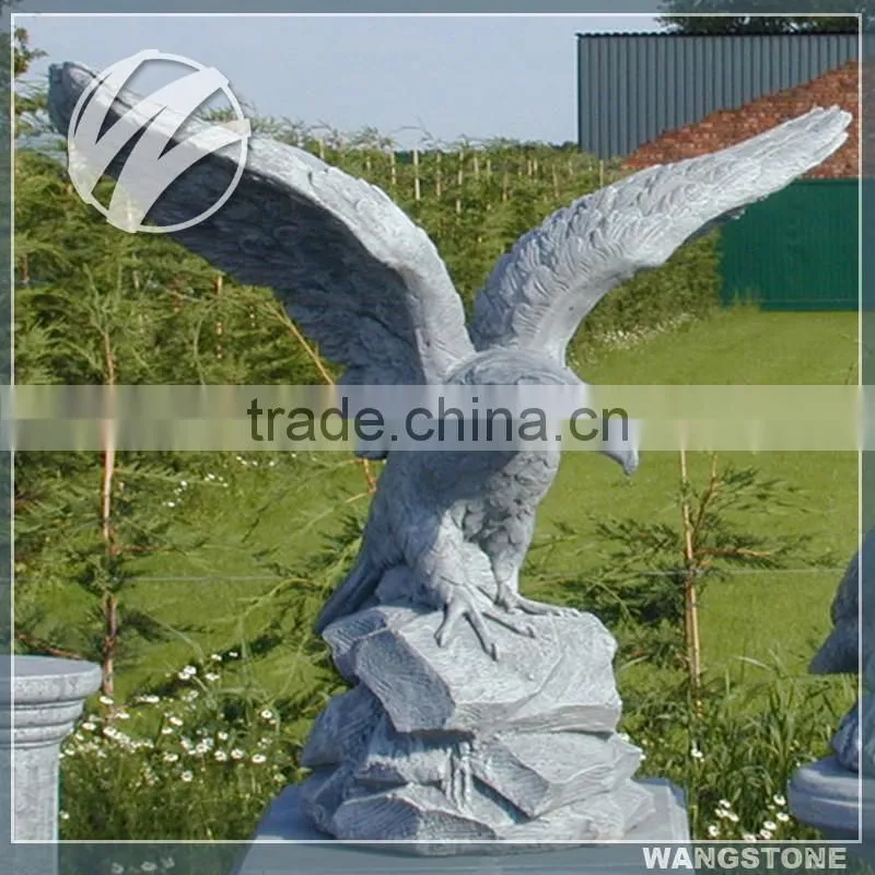 Large Outdoor Vintage Eagle Stone Statue
