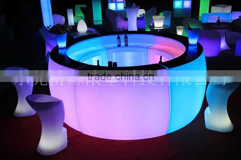 2016 Newest led furniture /led light bar table/tables for the wedding party