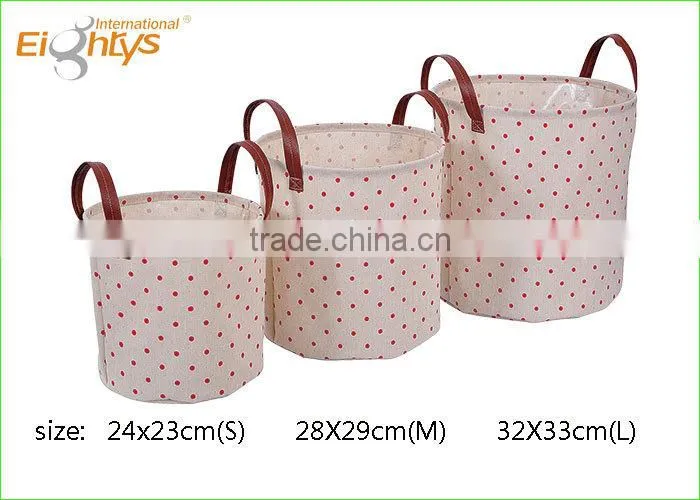 folding bucket storage cloth bucket with fabric