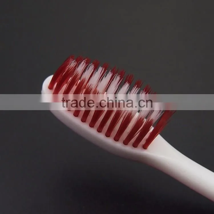 soft slip-resistance handle high quality artificial toothbrush made in factory oem adult teeth whitening toothbrush