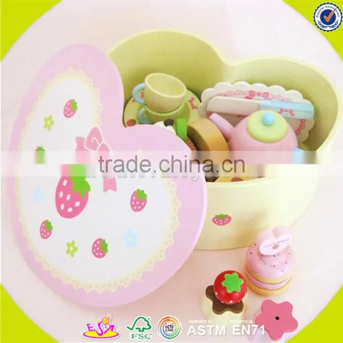 wholesale baby wooden desserts cake toy, popular kids wooden desserts cake toy, lovely children wooden birthday cake W10B102