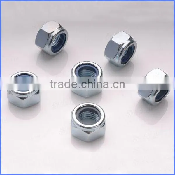 Galvanized Carbon Steel Hex Nylon Nut With Certificate