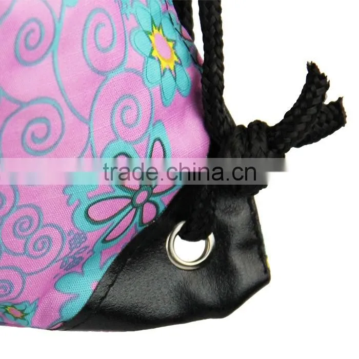 210D Polyester Drawstring Pouch Backpack Travel Bag