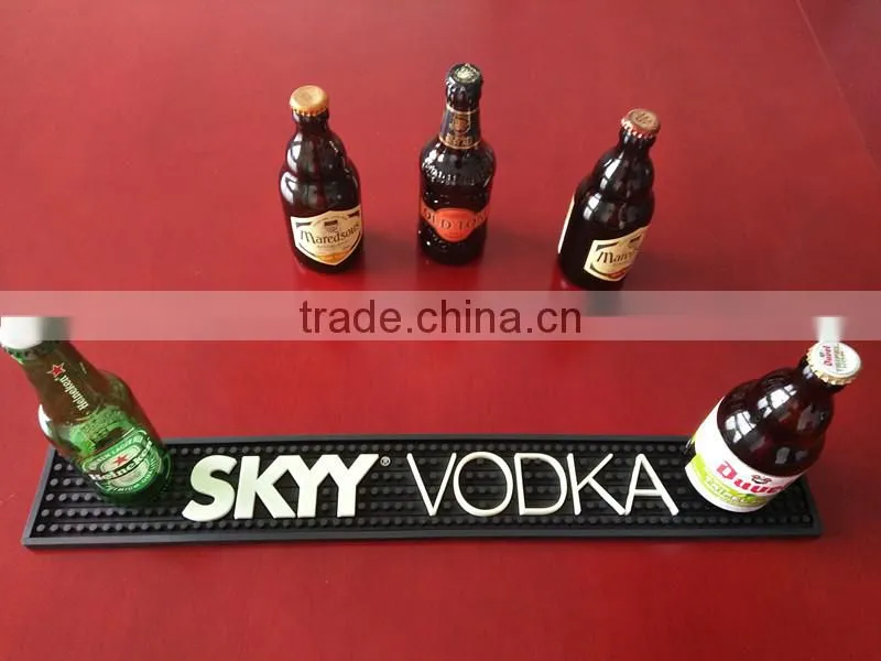 3d OEM logo advertising bar mat cheap price beer bar mats