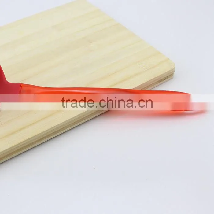 Silicone Kitchen Cooking Soup Ladle with Nylon Handle