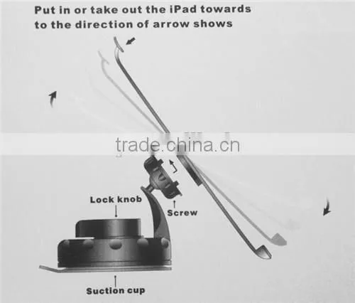 360 degree adjustable car holder for ipad car holder