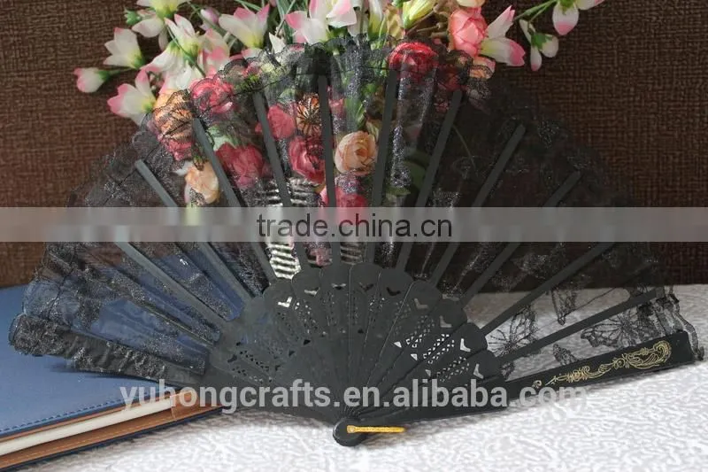 Lace plastic fan for wedding