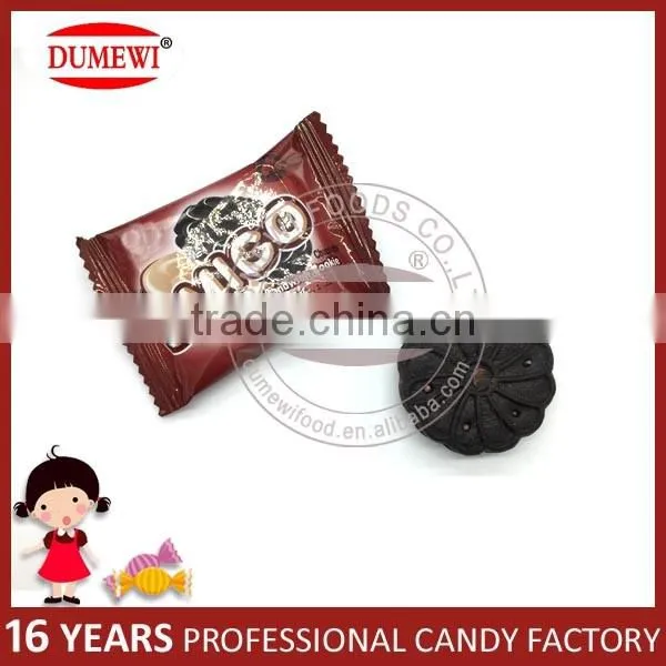 Yummy Cream Sandwich Mini Center Filled Black Biscuits