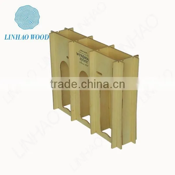 foldable wooden wine bottle display,portable wooden wine display