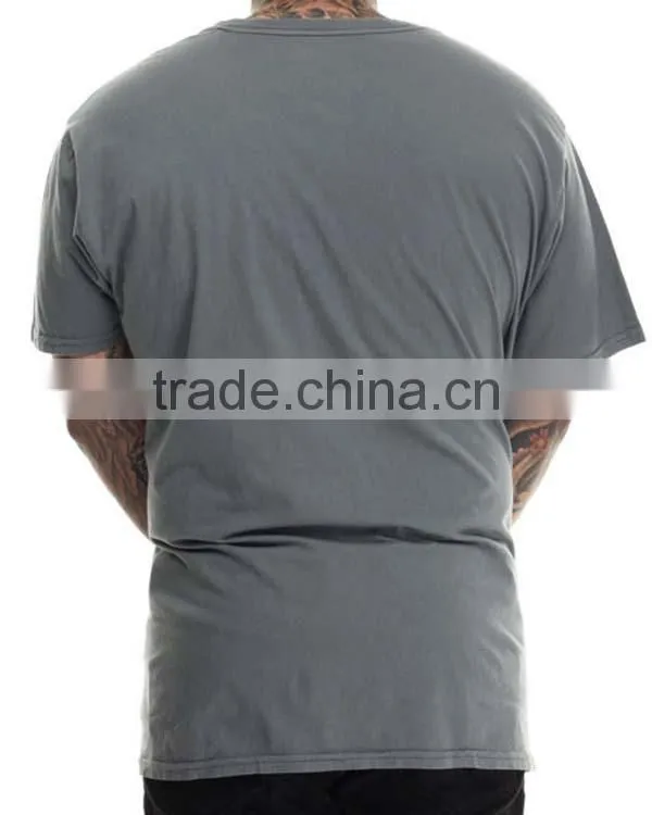 European Style 100% Cotton Mens Gray Oversized T Shirt OEM