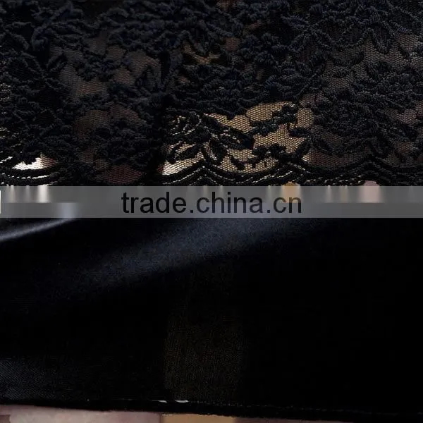 New Arrival Ladies/Women's Fashion slim fit long black lace skirt