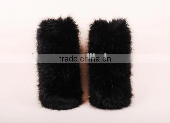 good quality faux fur leg warmers