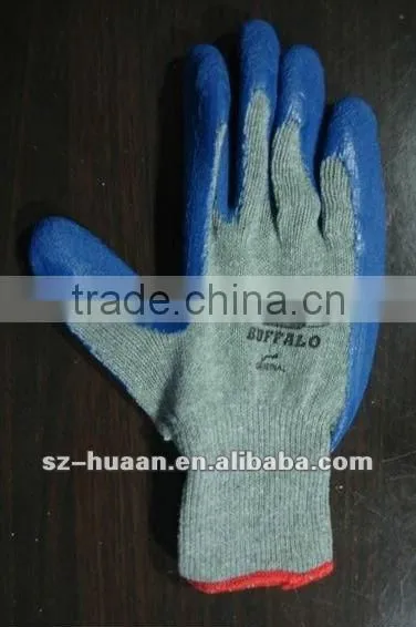hot sales nitrile coated cut resistant cotton gloves/anti-oil cotton working gloves