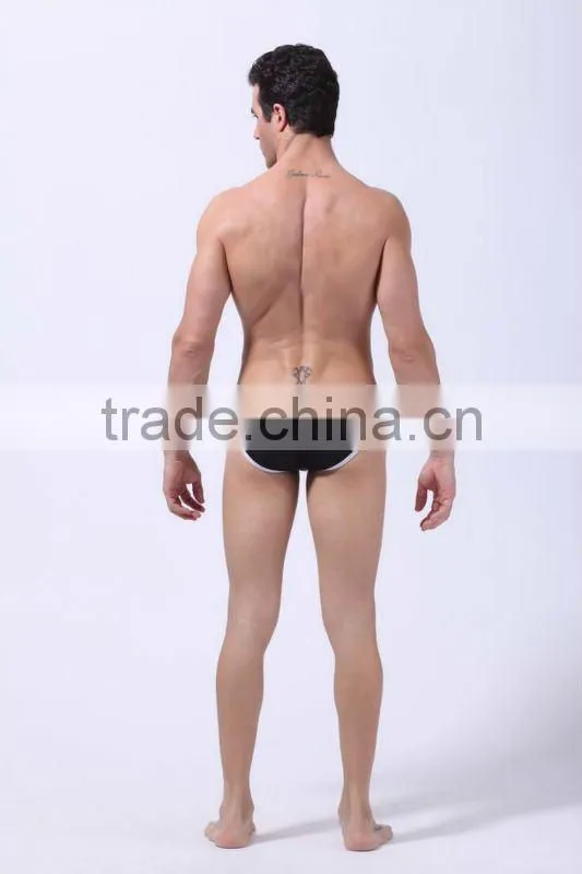 Men's underwear manufacturer logos brand men nylon briefs custom wearing panties