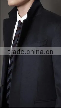 2014 Men Coat High Quality Wool Fabric