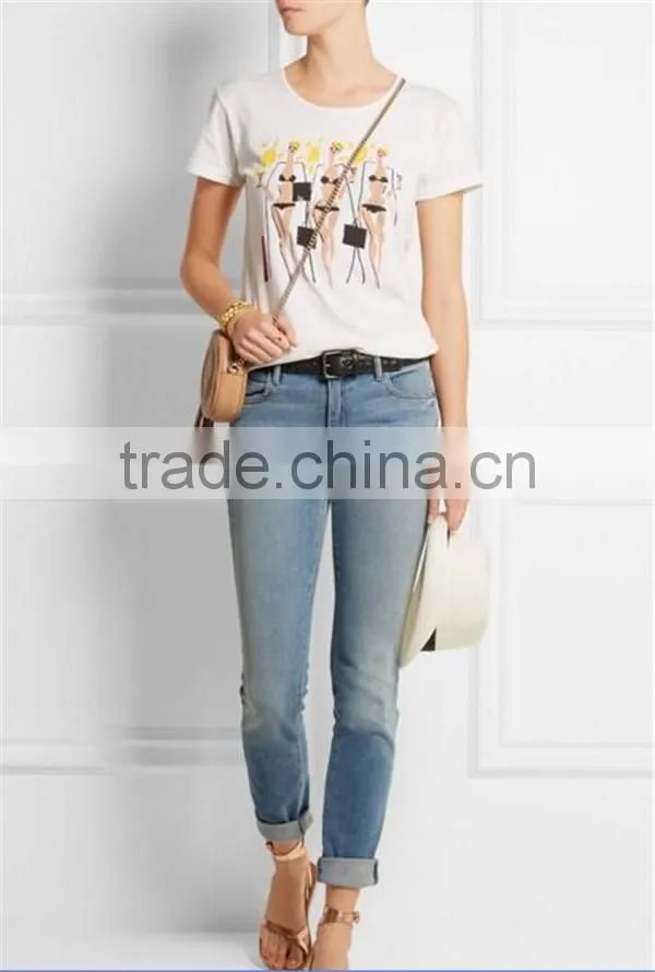 fashion women double t shirts design