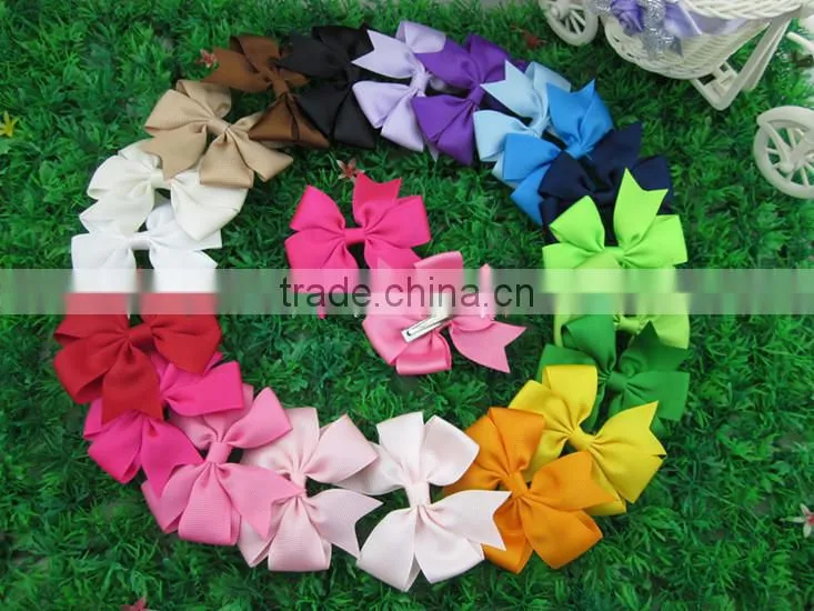 Hot sale hairbows hairpin hairband bobby pin kid trendsetting thread plain dovetail bowknot clip hairpin children hair accessory