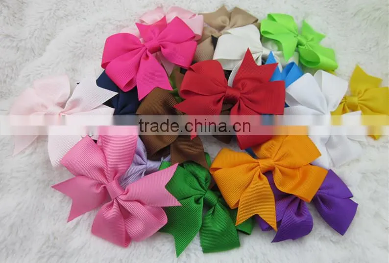 Hot sale hairbows hairpin hairband bobby pin kid trendsetting thread plain dovetail bowknot clip hairpin children hair accessory