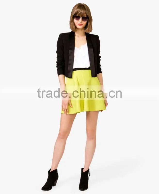Open Tuxedo Lapel Blazer