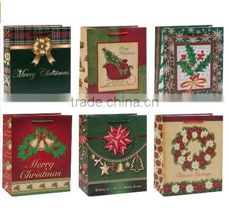 Assorted Christmas Gift Bags Shopping Bags Present Bags