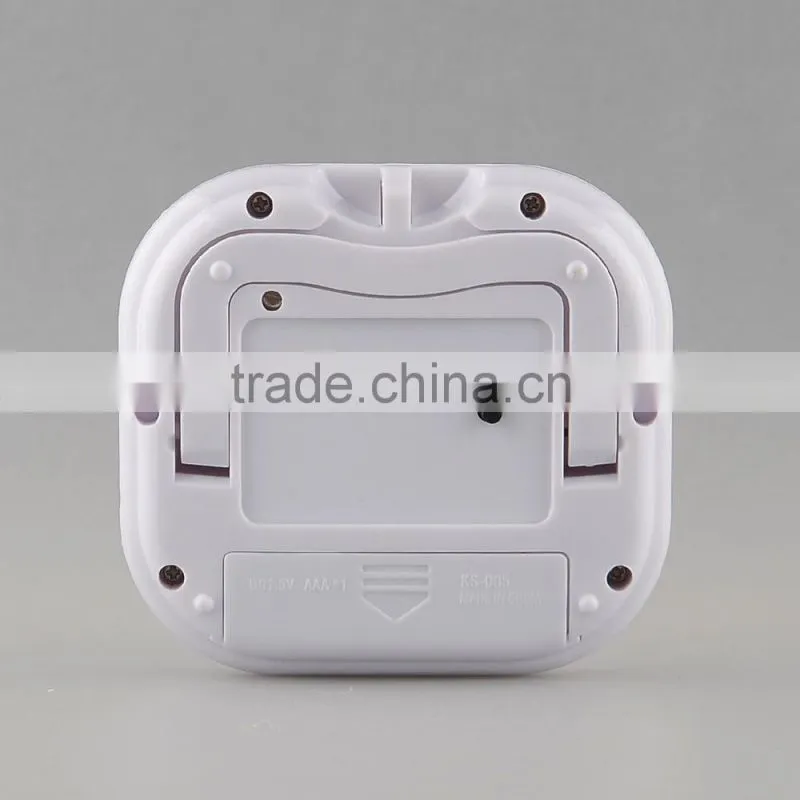 New Digital TA638 White Thermometer Humidity HYGRO Hygrometer Air Moisture Clock