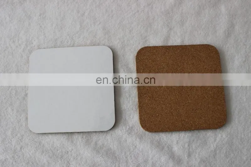 sublimation blank cork coasters soft wood coasters coffee cups mats