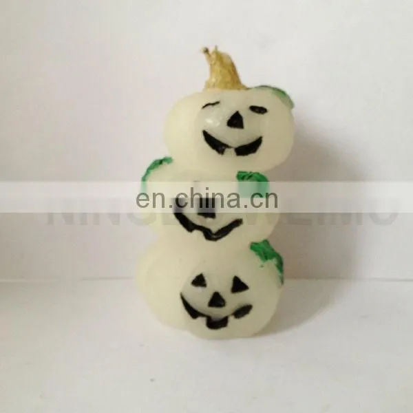 Halloween pumpkin shaped candles