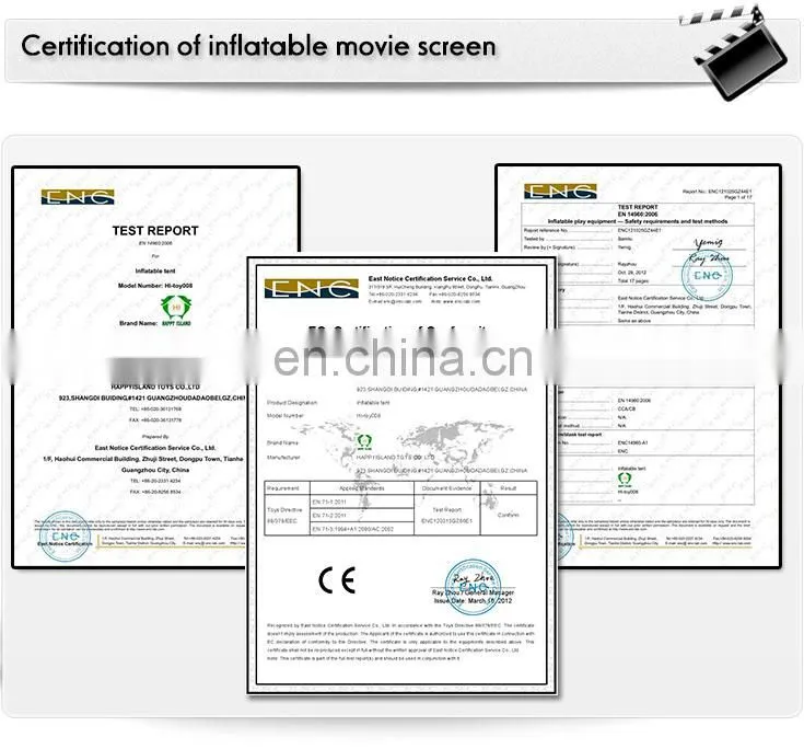 HI good price outdoor portable advertising inflatable movie theater screen for sale