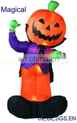 Inflatable Pumpkin bounce house for Halloween