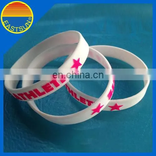 Promotional Logo printing Siliconen Rubber Bracelet Band