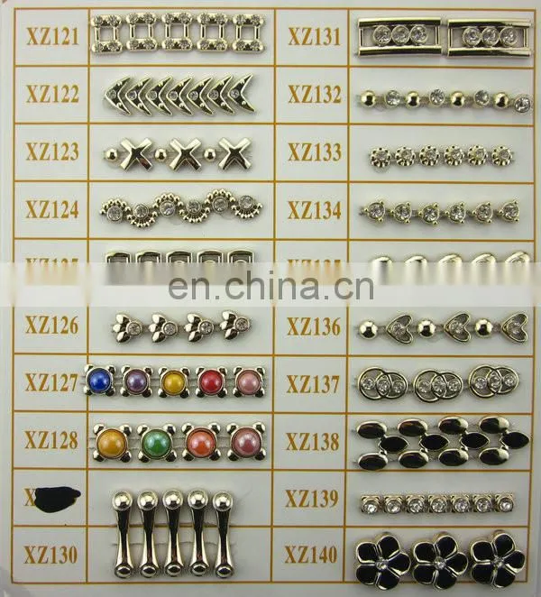 wholesale rhinstone gold plastic trim banding plastic wedding dress flower appliques
