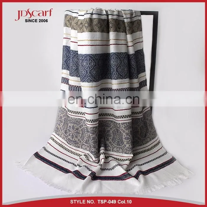 Women 100% polyester multicolor muslim scarf hijab fashionable scarf